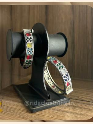 Womens Wear Multi Colour Stone Bangle 